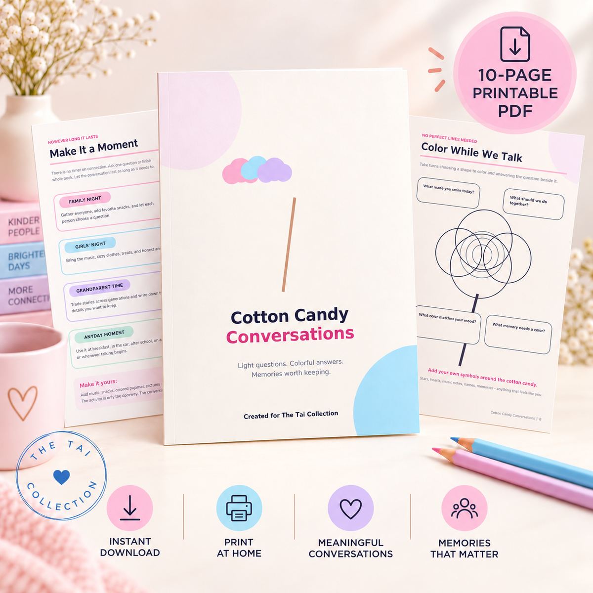 Cotton Candy Conversations: A Family Connection & Keepsake