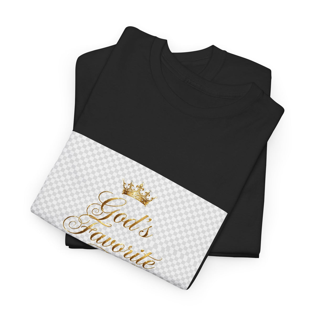 God's Favorite - Elegant Gold Script Tee