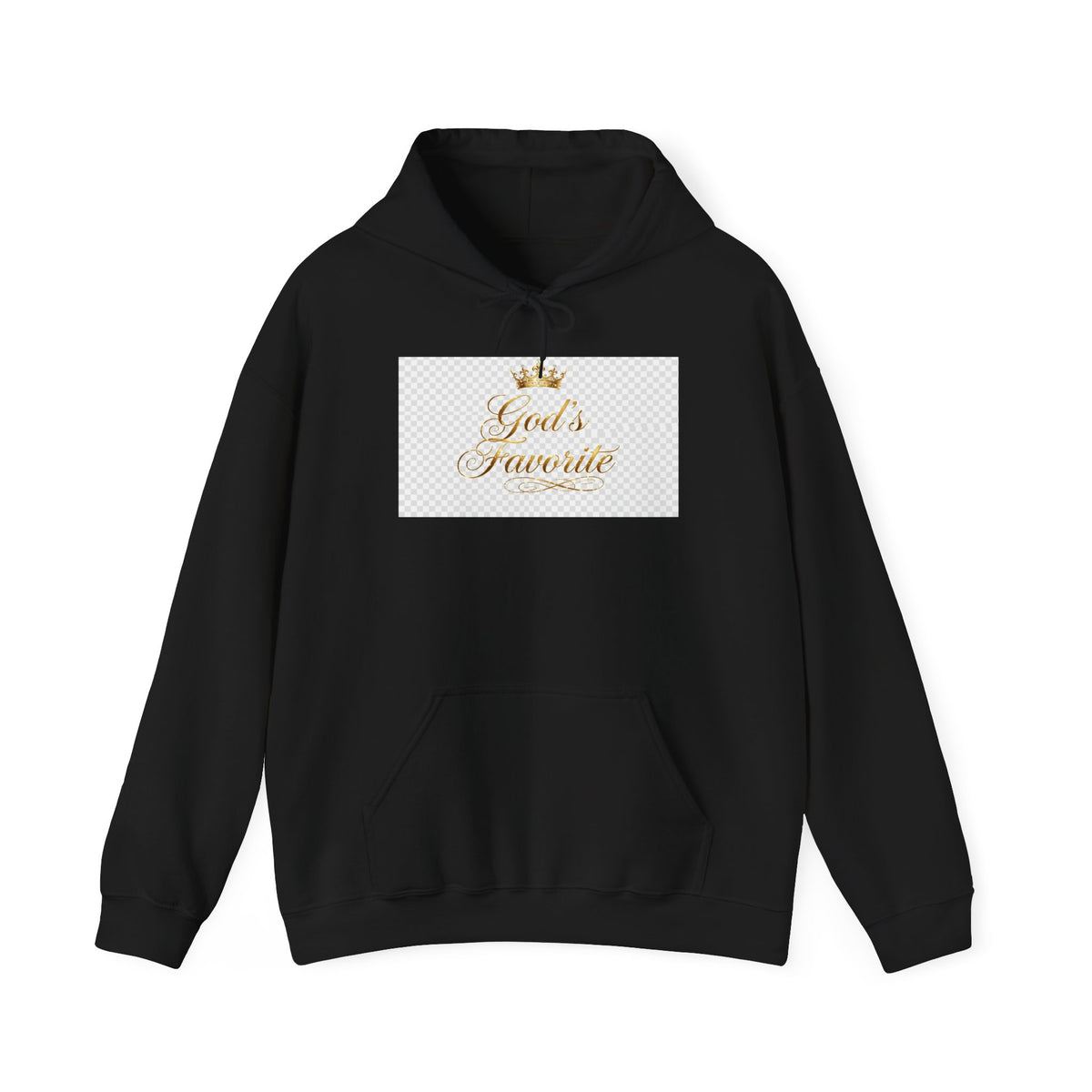 God's Favorite - Elegant Gold Script Hoodie
