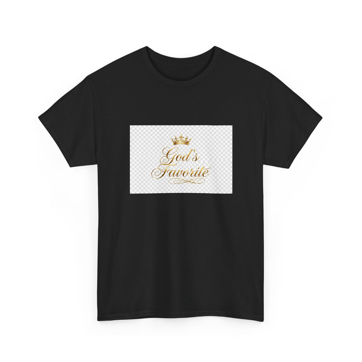 God's Favorite - Elegant Gold Script Tee