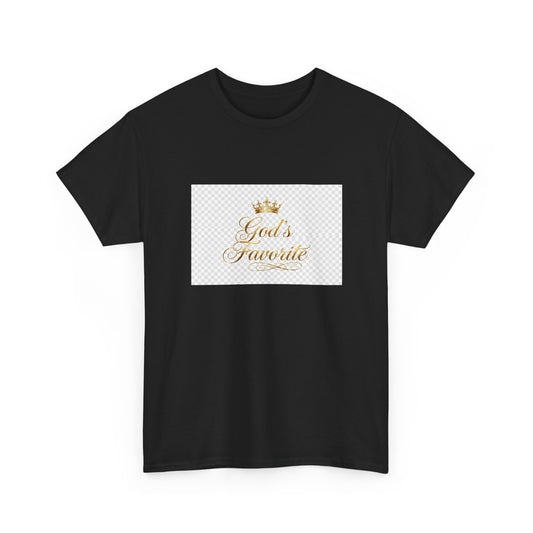 God's Favorite - Elegant Gold Script Tee