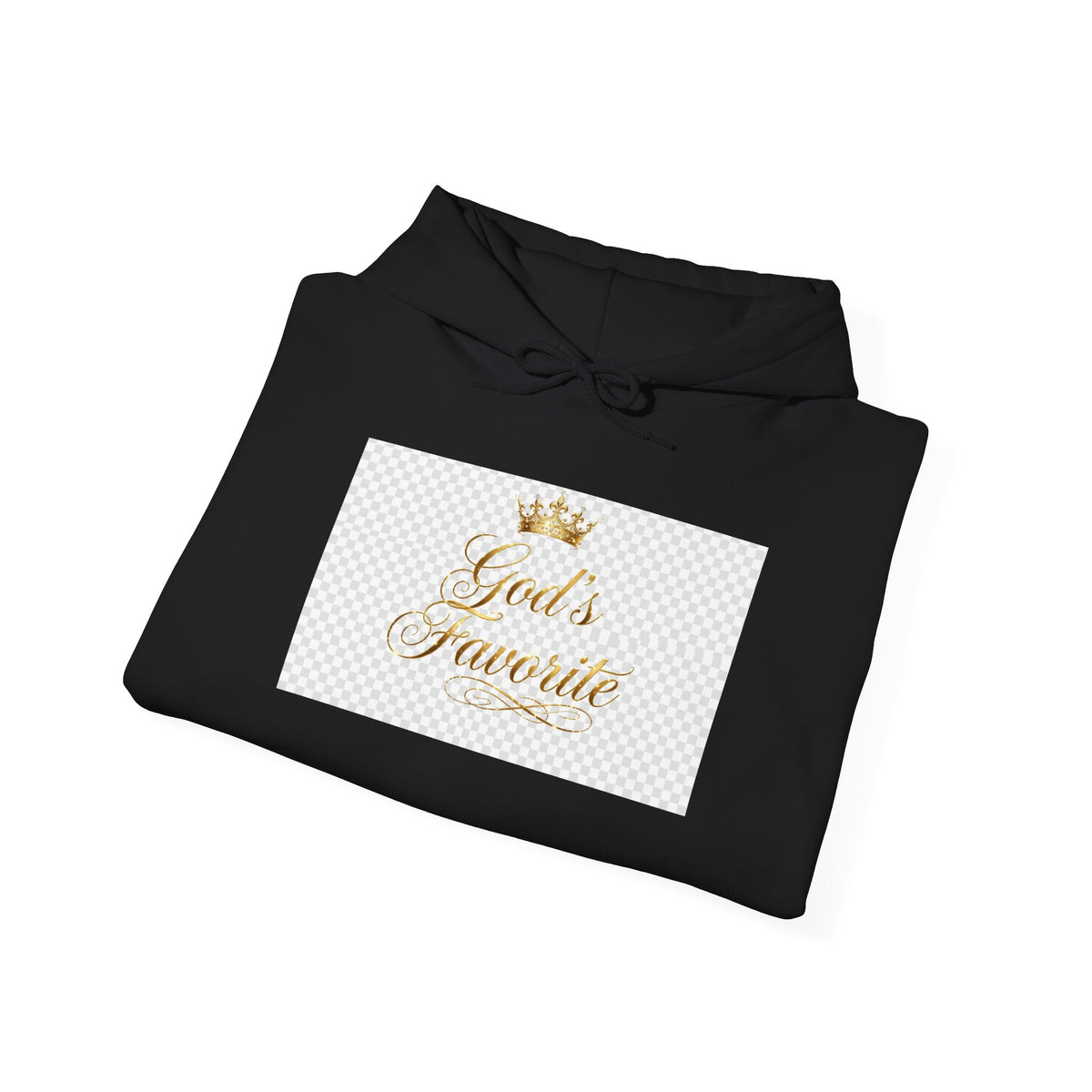God's Favorite - Elegant Gold Script Hoodie